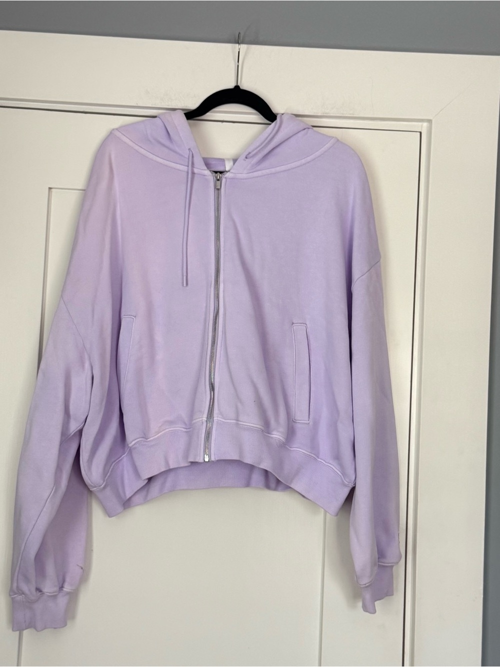Fabletics Lilac cropped hoodie